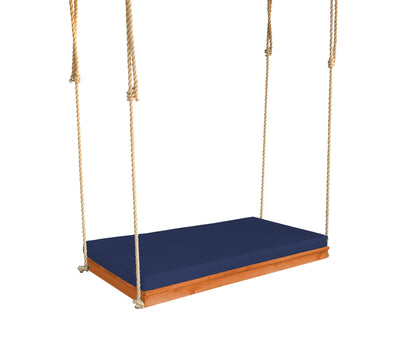 Twin Size Hanging Porch Swing Bed with rope - Cedar wood - Fully assembled
