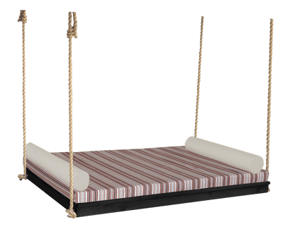 Twin Size Hanging Porch Swing Bed with rope - Cedar wood - Fully assembled