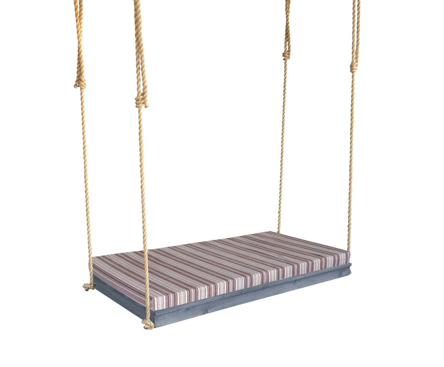 Twin Size Hanging Porch Swing Bed with rope - Cedar wood - Fully assembled
