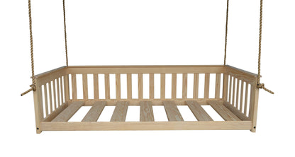 Amish Mission Style Hanging Day Bed with Ropes - Twin & Full Size - Pine