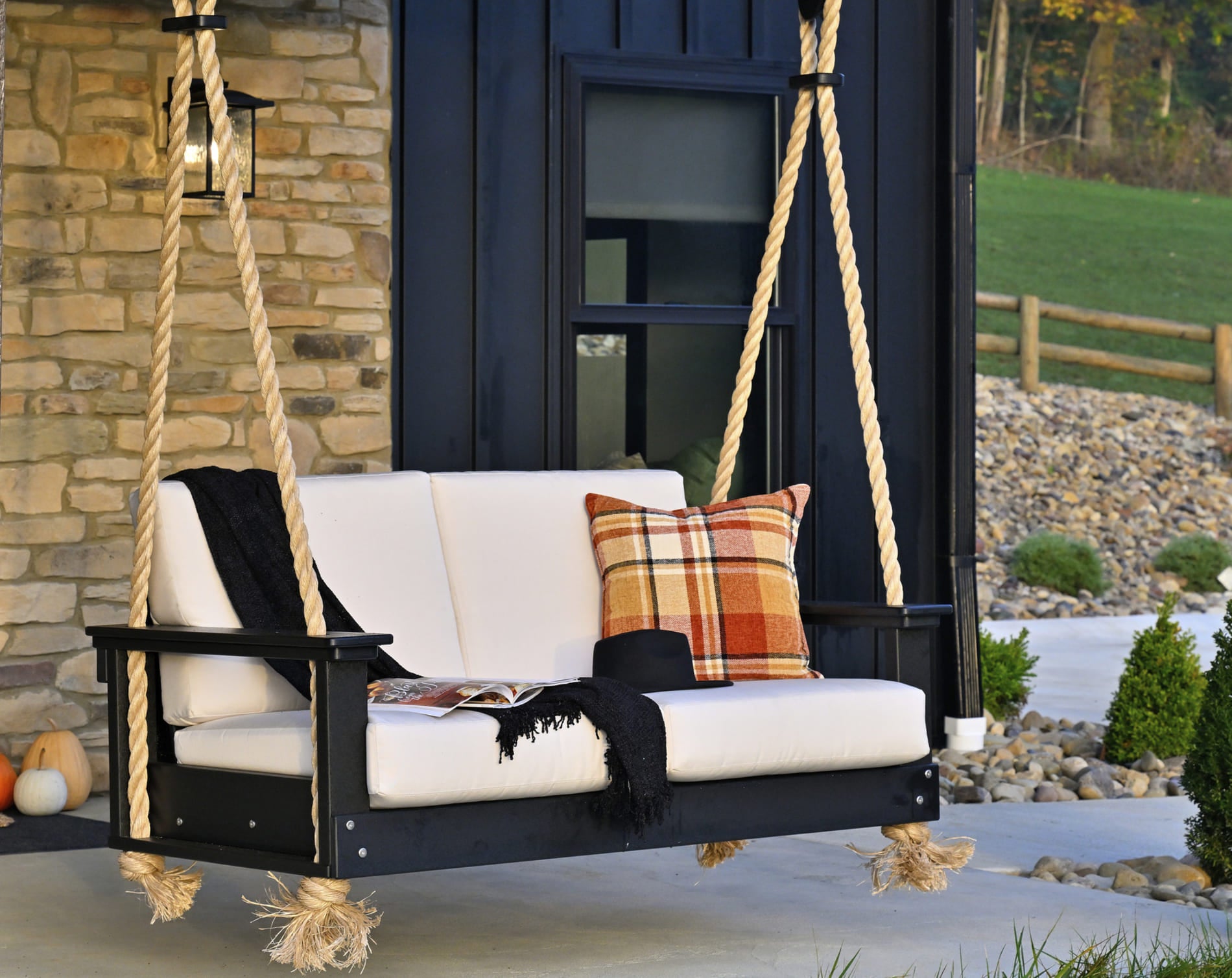 Luxcraft Lanai Deep Seating Porch Swing with Rope – www.MyPorchSwings.com, image size:1900x1509