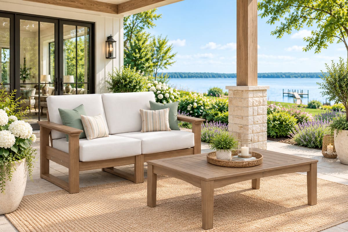LuxCraft Lanai Deep Seating Poly Loveseat