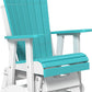 Amish Luxcraft Poly Adirondack Glider Chair (Recycled Plastic)