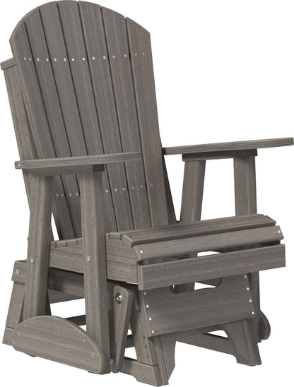 Amish Luxcraft Poly Adirondack Glider Chair (Recycled Plastic)