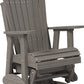 Amish Luxcraft - Poly Adirondack Outdoor Swivel Glider Chair (Recycled plastic)