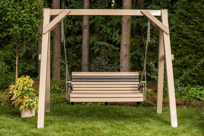 Luxcraft 4ft Recycled Plastic Rollback Poly Porch Swing - Amish made