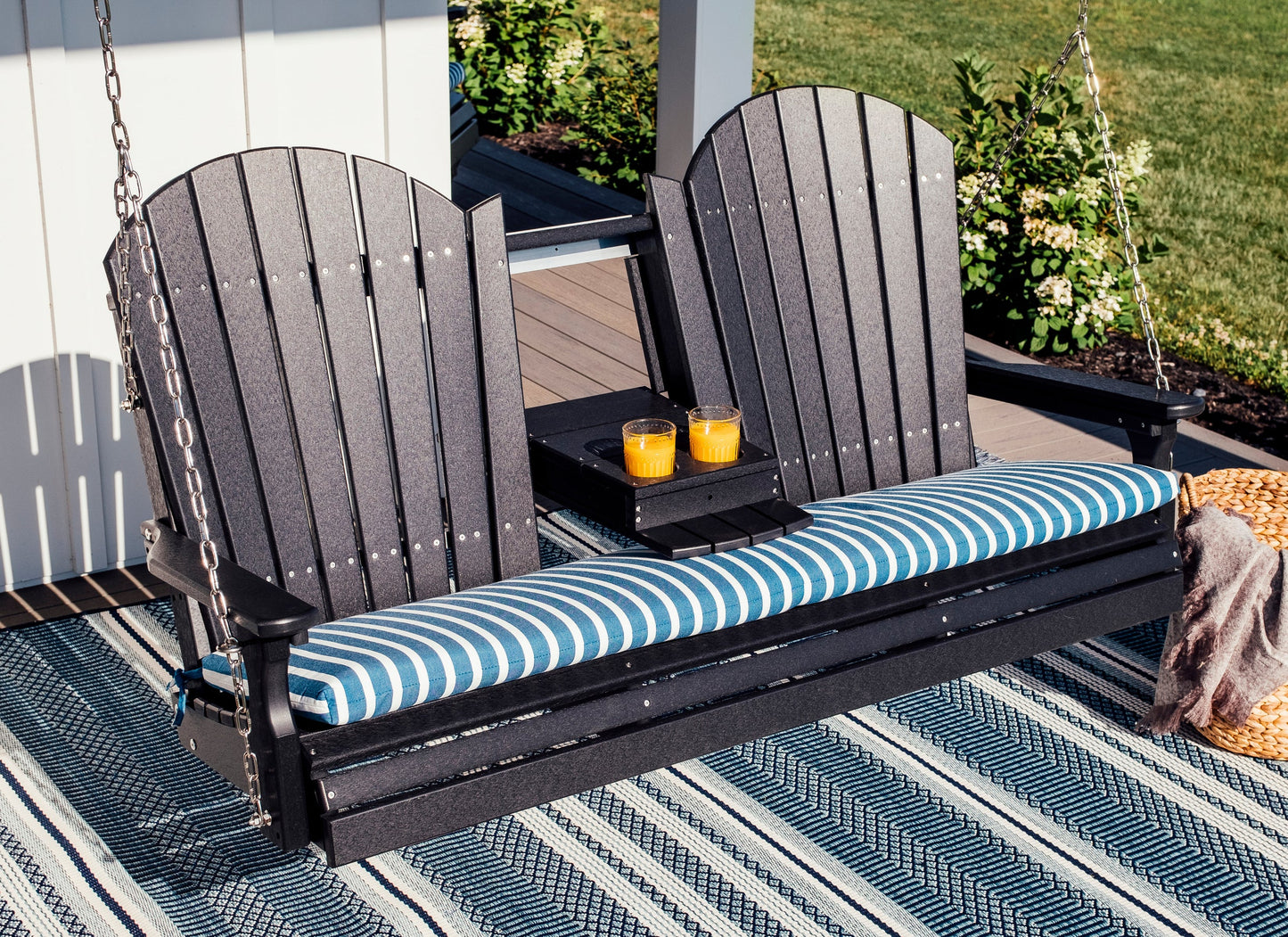 Luxcraft 5ft Adirondack Poly Swing Black sale