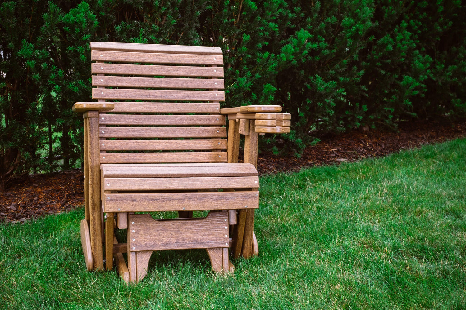 Amish Luxcraft Poly HDPE Glider Chair for Sale