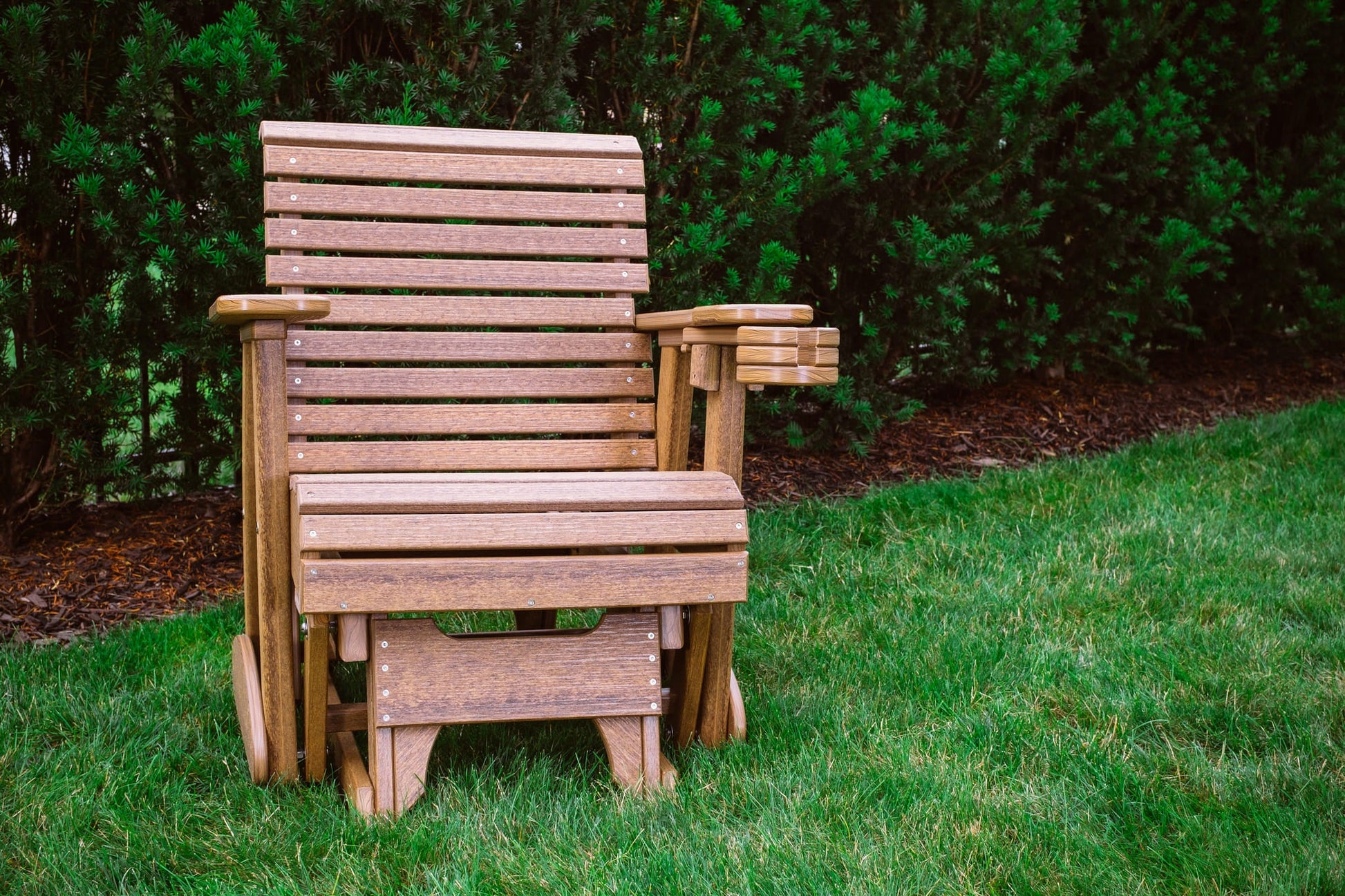 Amish Luxcraft Poly HDPE Glider Chair for Sale