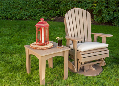 Amish Luxcraft 2' Poly Swivel Adirondack Glider Chair (Recycled plastic)