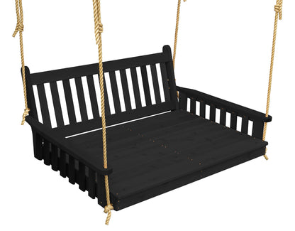 Outdoor Porch Swing Bed Cedar wood_Charcoal 452C