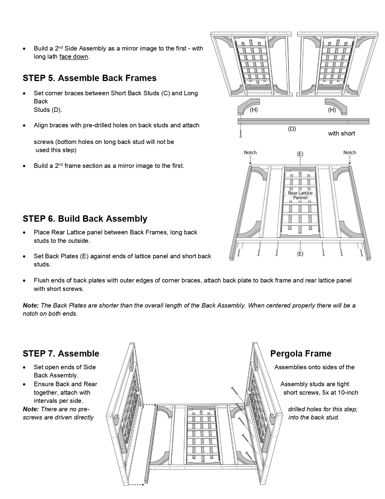 Wooden Garden Pergola Arbor Kit - All Things Cedar