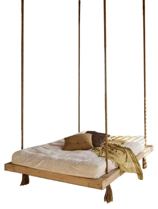 Pine Modular Rope Bed Frame Hanging Porch Swing Beds - Ropes, Cushions - Made in the USA – tagged ...