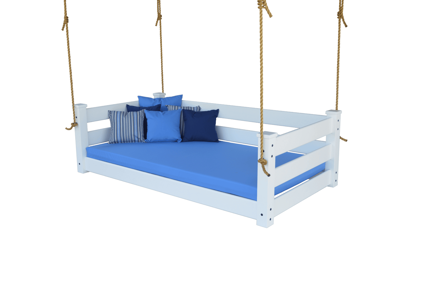 Amish Hanging Porch Swing Bed Twin & Full Size with Ropes
