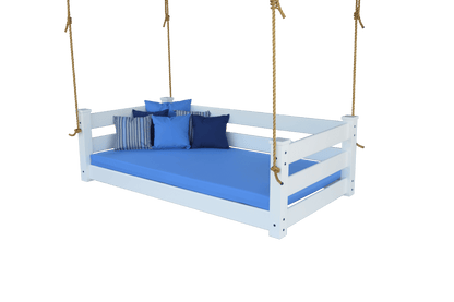 Amish Hanging Porch Swing Bed Twin & Full Size with Ropes