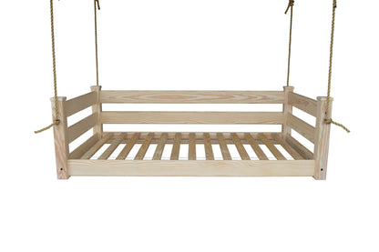 Amish Hanging Porch Swing Bed Twin & Full Size with Ropes