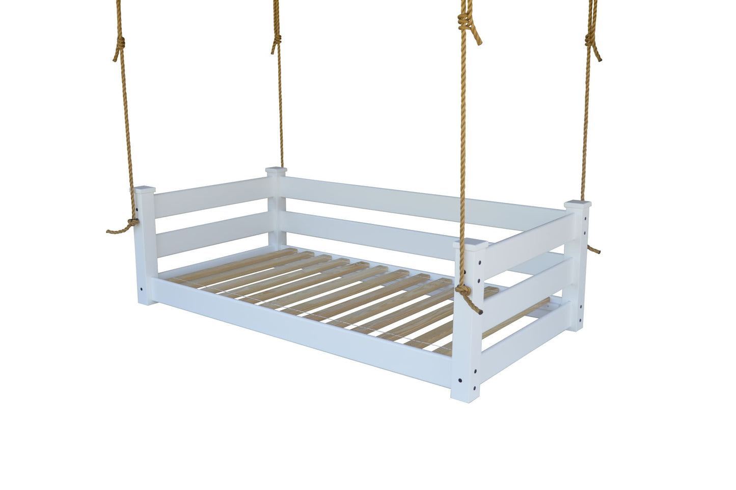 Amish Hanging Porch Swing Bed Twin & Full Size with Ropes
