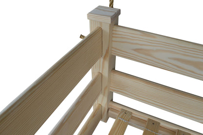 Amish Hanging Porch Swing Bed Twin & Full Size with Ropes