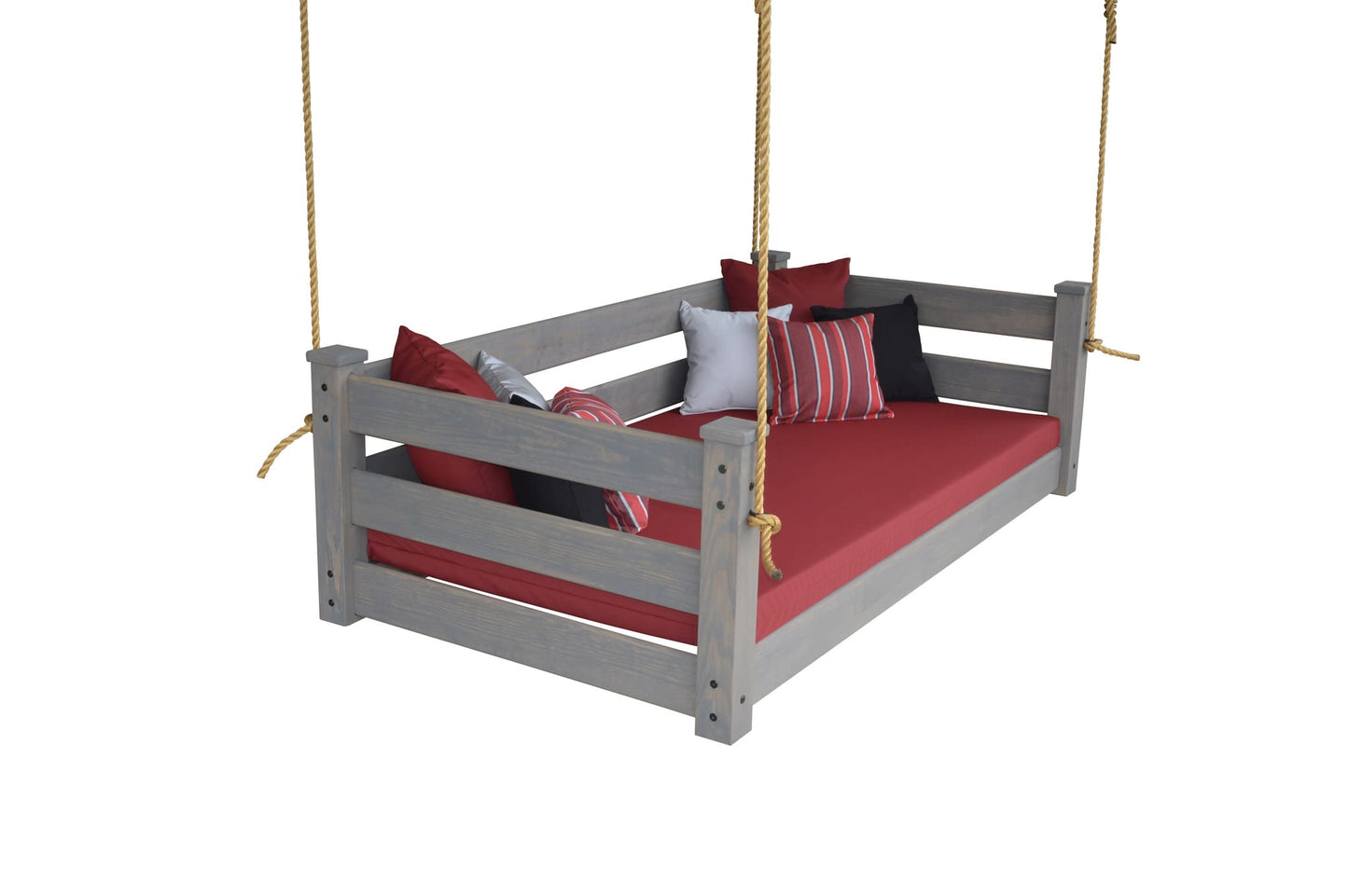 Amish Hanging Porch Swing Bed Twin & Full Size with Ropes