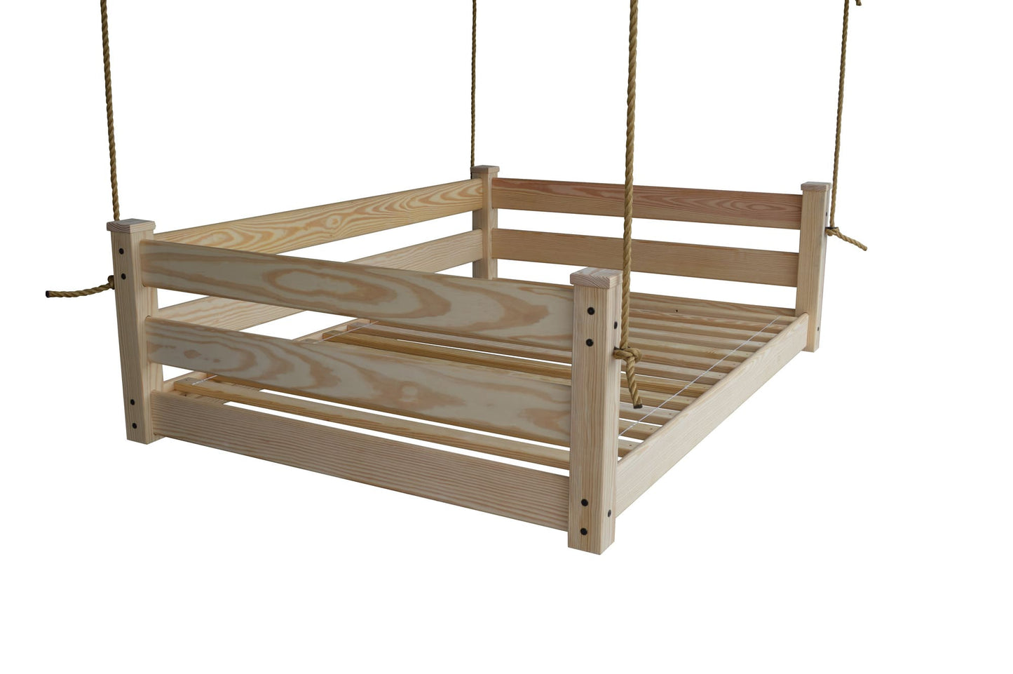 Amish Hanging Porch Swing Bed Twin & Full Size with Ropes