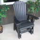 A&L Furniture Poly Adirondack Glider Chair - Recycled Plastic