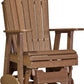 Luxcraft Poly Adirondack  Glider Chair - Antique Mahogany