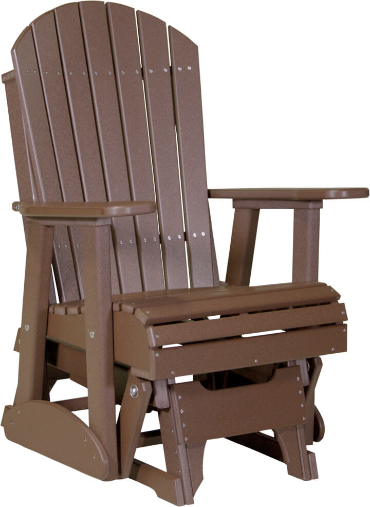 Luxcraft Adirondack  Glider Chair - Brown