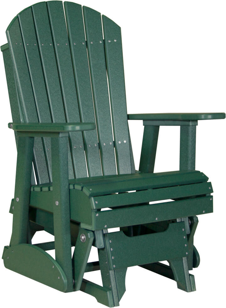 Luxcraft Adirondack  Glider Chair - Green