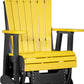 Luxcraft Adirondack  Glider Chair - Yellow on Black