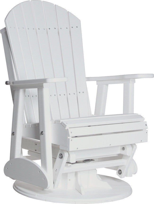 Luxcraft Outdoor Swivel Glider Chair - White