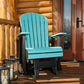 Amish Luxcraft Poly Adirondack Glider Chair (Recycled Plastic)