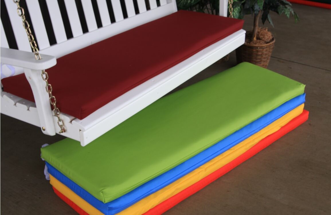 A&L Furniture - Cushion Mattress for Bench or Swing - 4ft, 5ft, 6ft - Weatherproofed
