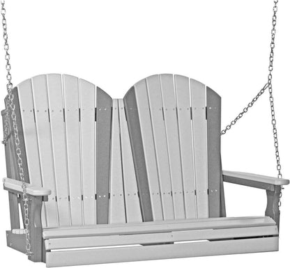 4ft Luxcraft Amish Adirondack Poly Porch Swing (Recycled Plastic)