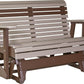 4ft Amish Luxcraft - Rollback Poly 2 Person Double Glider Bench - Recycled Plastic