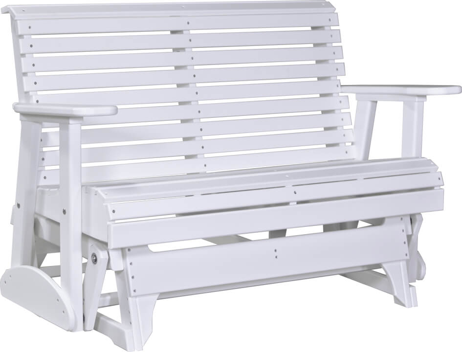 4ft Amish Luxcraft - Rollback Poly 2 Person Double Glider Bench - Recycled Plastic
