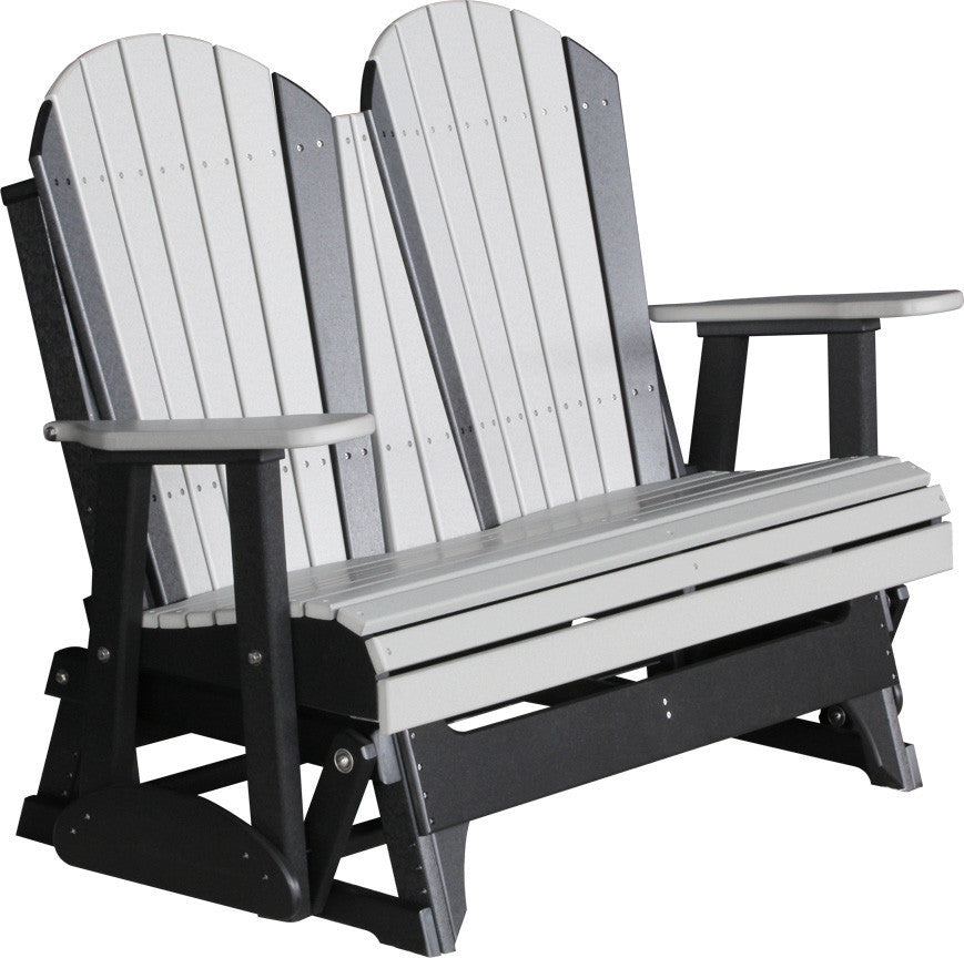 Luxcraft 4ft Poly Adirondack Loveseat Glider