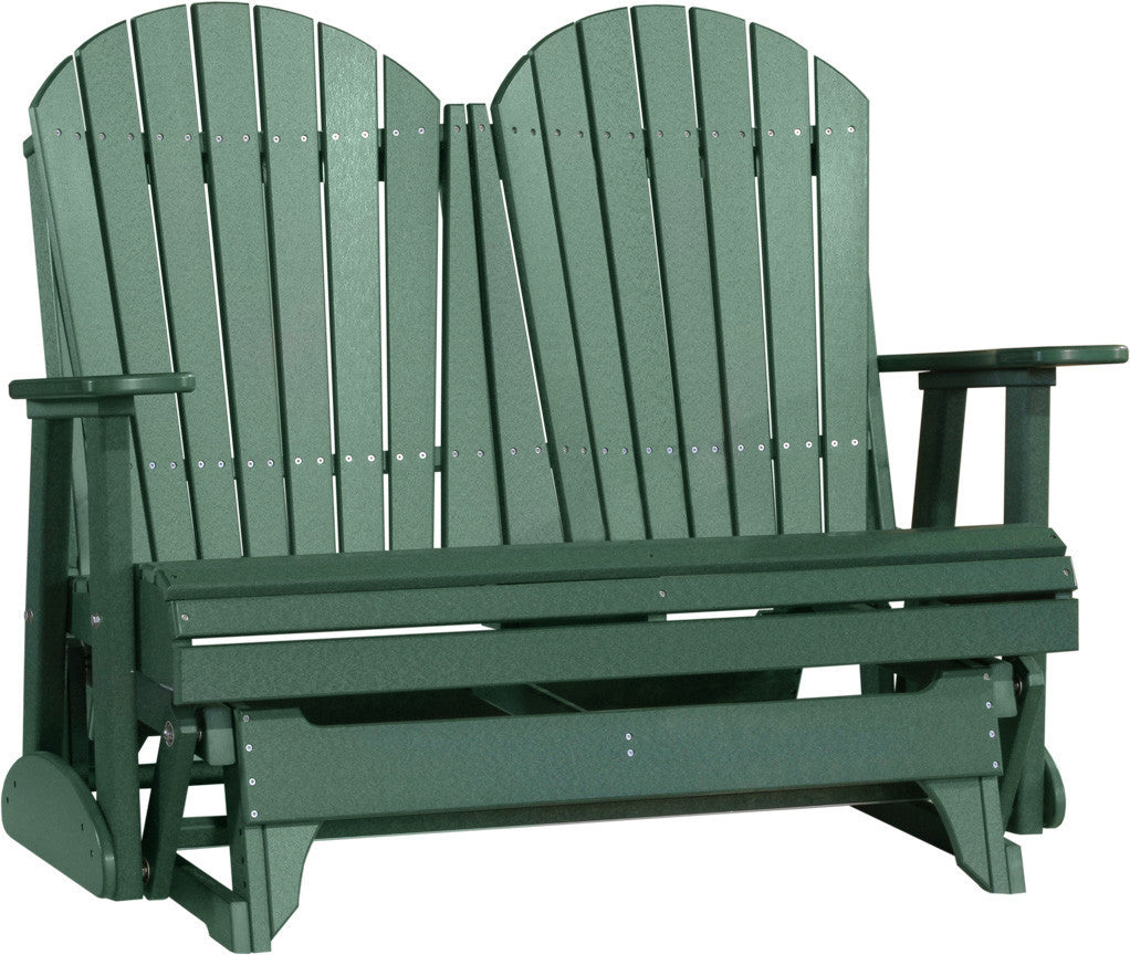 Luxcraft 4ft Poly Adirondack Loveseat Glider