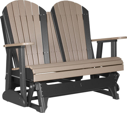 Luxcraft 4ft Poly Adirondack Loveseat Glider