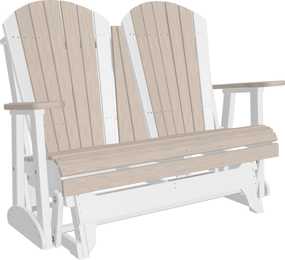 Luxcraft 4ft Poly Adirondack Loveseat Glider