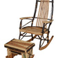 A&L FURNITURE AMISH BENTWOOD HICKORY ROCKING CHAIR 7-SLAT