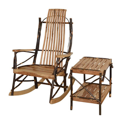 A&L FURNITURE AMISH BENTWOOD HICKORY ROCKING CHAIR 9-SLAT