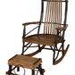 A&L FURNITURE AMISH BENTWOOD HICKORY ROCKING CHAIR 9-SLAT