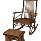 A&L FURNITURE AMISH BENTWOOD HICKORY ROCKING CHAIR 9-SLAT