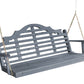 A&L Furniture 5ft Marlboro Cedar Porch Swing - Gray Stain 