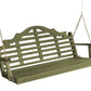 A&L Furniture 5ft Marlboro Cedar Porch Swing - Linden Leaf Stain 