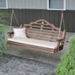 A&L Furniture 5ft Marlboro Cedar Porch Swing - Walnut Stain 