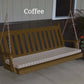Amish A&L Traditional English Farmhouse Porch Swing - Pine - 4ft, 5ft, 6ft