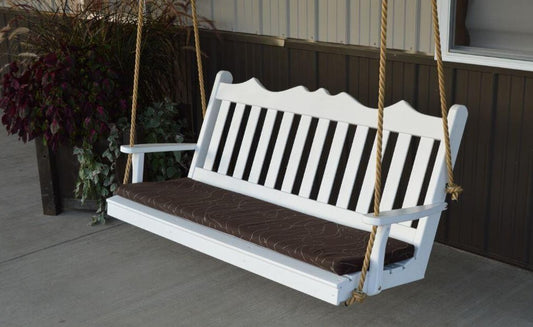Amish Royal English Wooden Porch Swing - Pine - 4ft, 5ft, 6ft