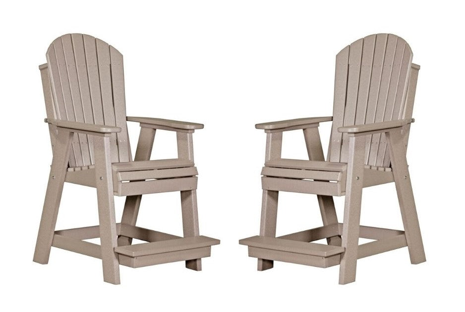 Luxcraft Adirondack Balcony Chair Set (2 Poly Chairs)