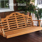 Amish A&L Marlboro Porch Swing - Cedar Stain
